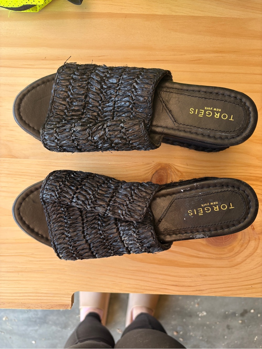 Torgeis Neith Woven Platform Wedge Sandals